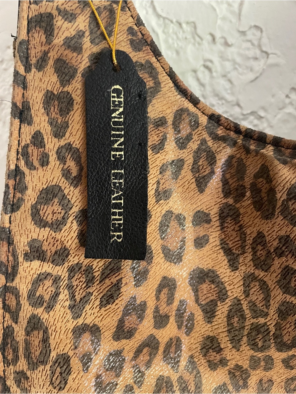 St. John’s Bay RARE Vintage Y2K Leopard Leather Bag - Picture 4 of 6